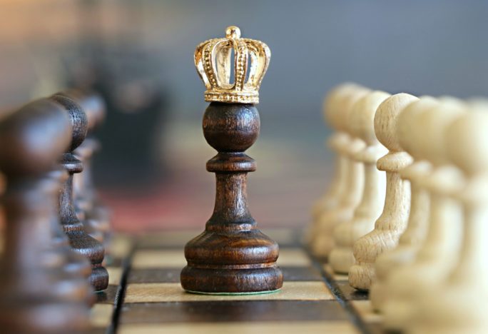 Stressresistenz König oder Krieger Schachbrett