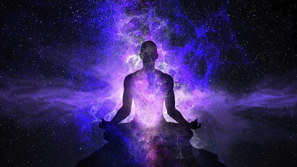 Neville Goddard Zitate Titelbild mit mystischer Meditation
