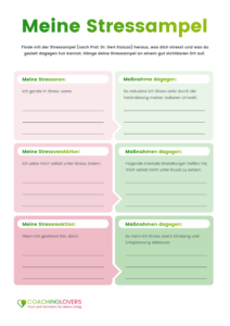 Stressampel nach Kaluza PDF Vorlage Vorschaubild