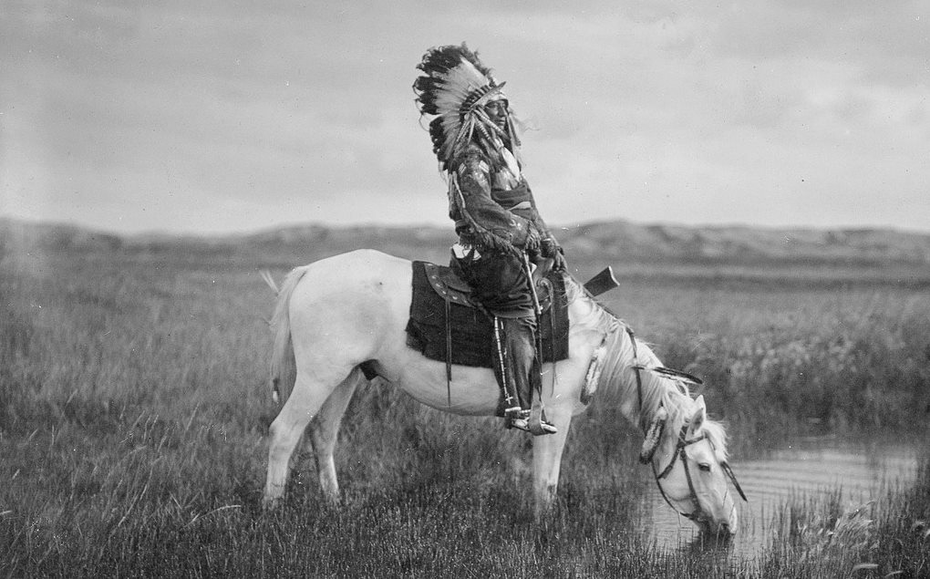 Sioux Indianer am Fluss