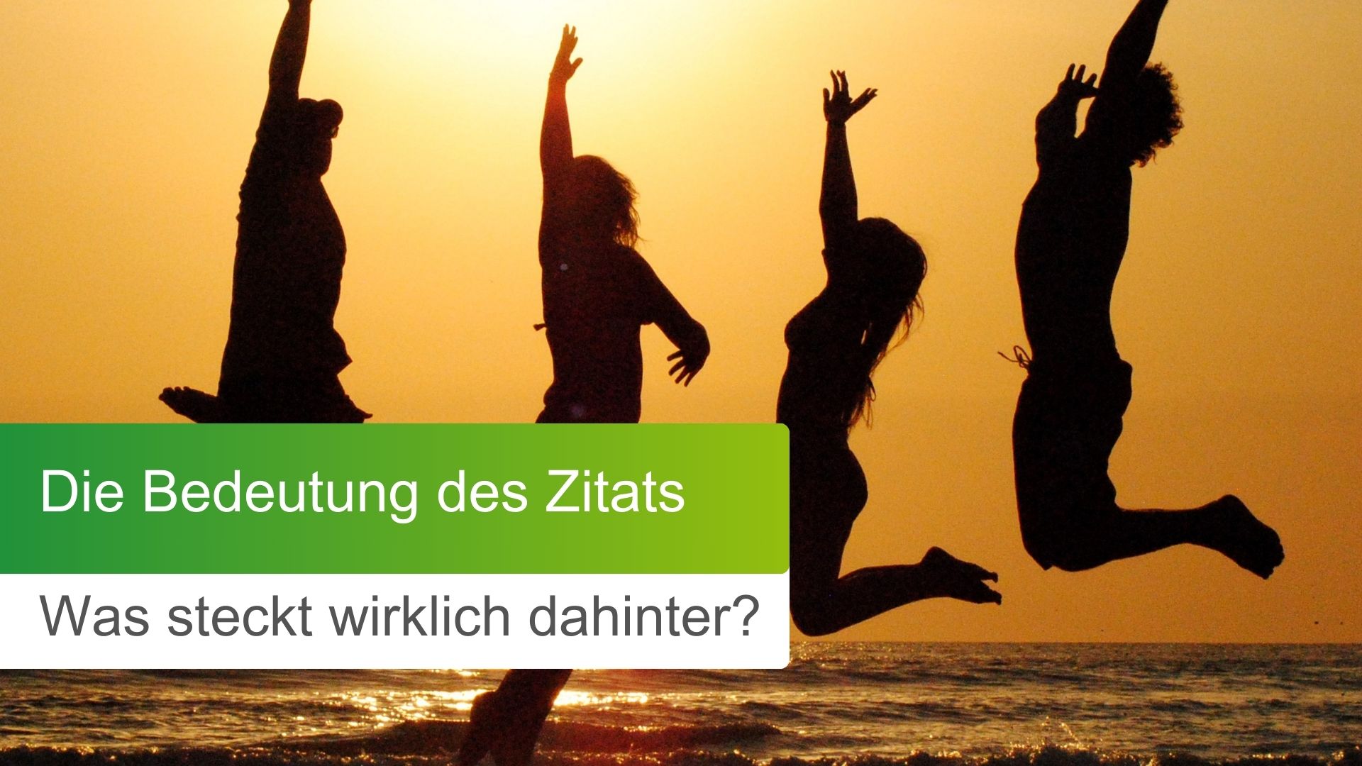 Lebe jeden Tag, als wäre es dein letzter (Zitat erklärt)
